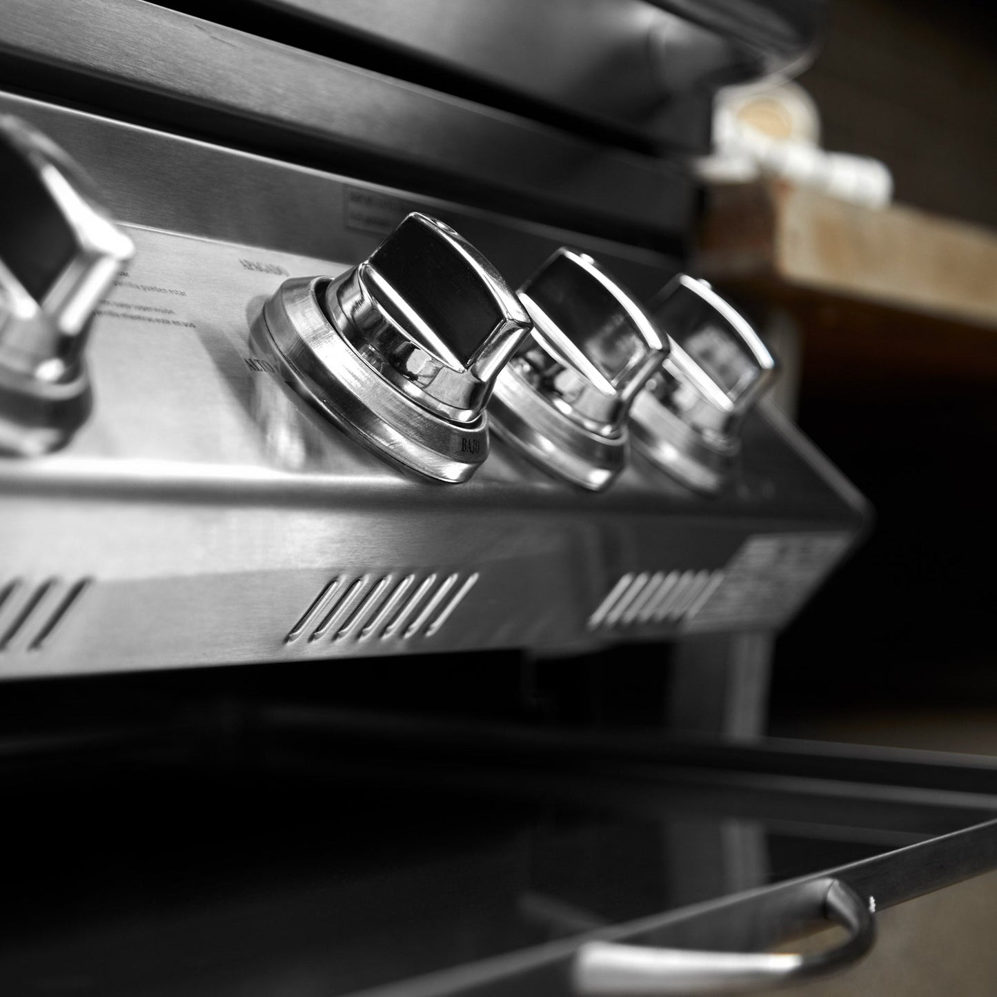 Parrilla Kansas Empotrada + Rostizador + Spiedo BBQ401E BBQ Grill4#Acero