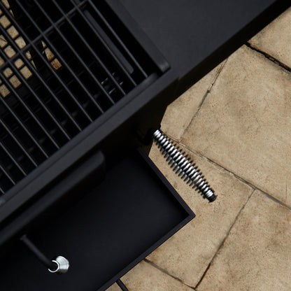 Parrilla Tennessee Carbón con Termómetro BBQ Grill3#Negro