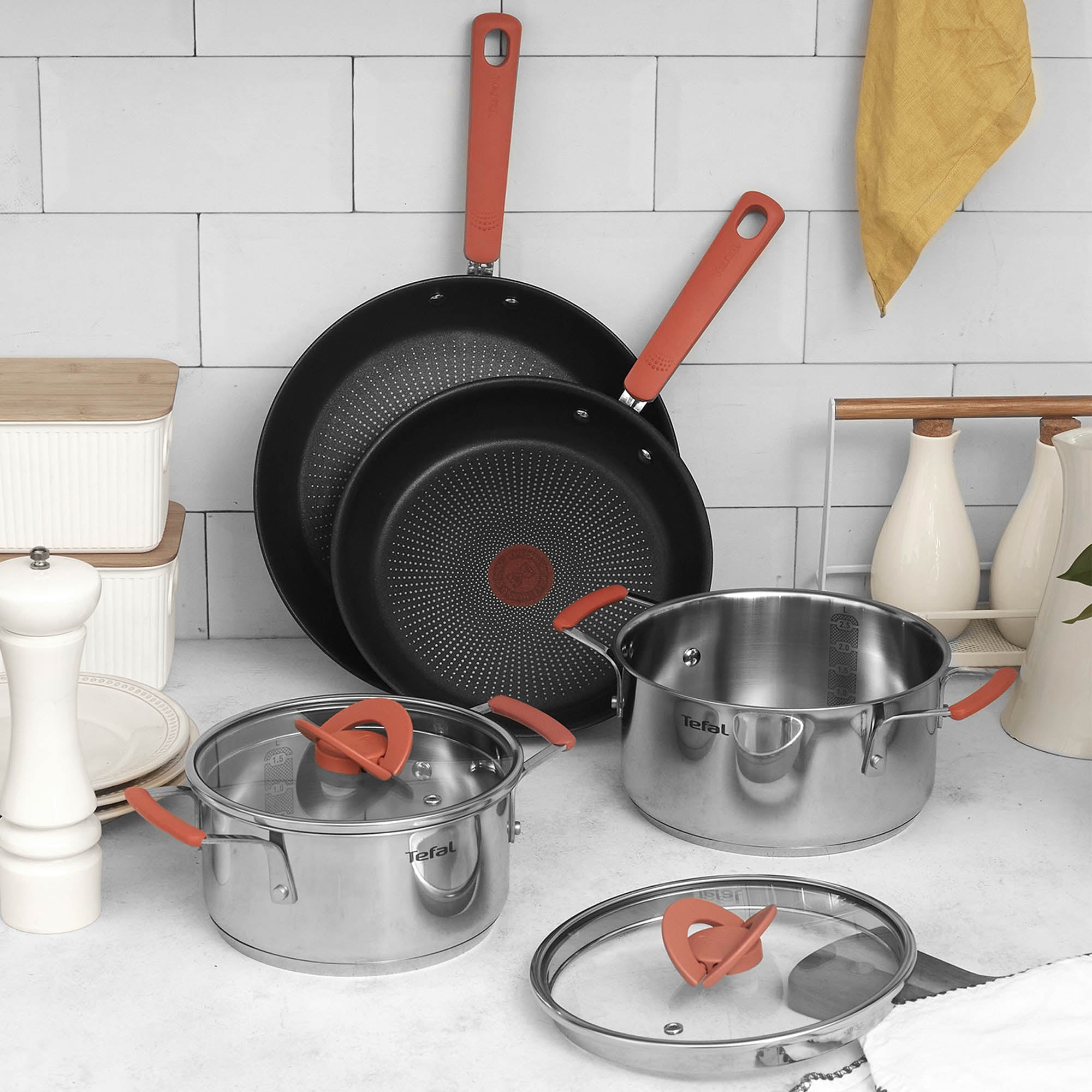 Batería Ollas Set Optispace 6 Pzs Tefal – Kitchen Center