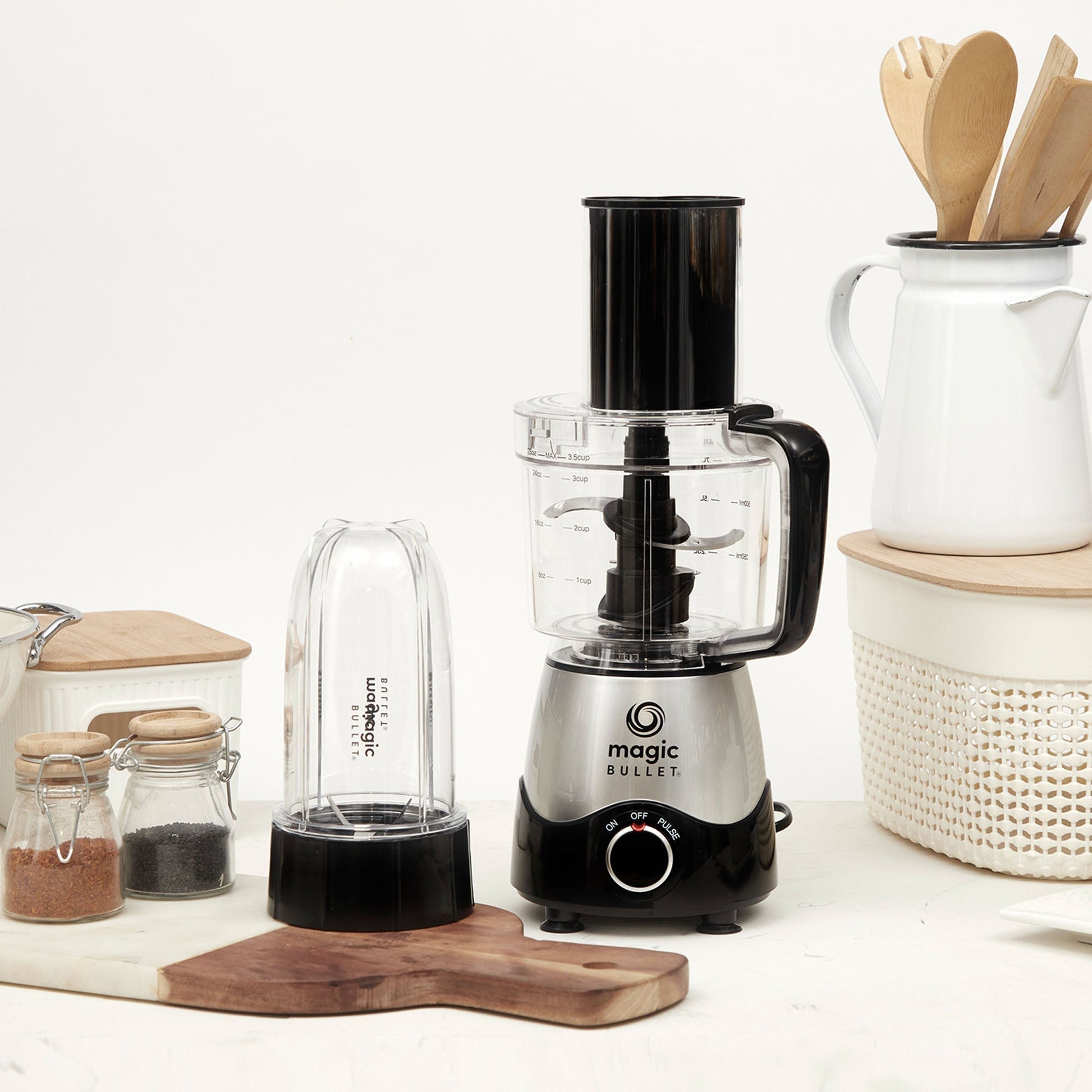 Licuadora Y Procesadora De Alimentos Kitchen Express Magic Bullet1#Acero