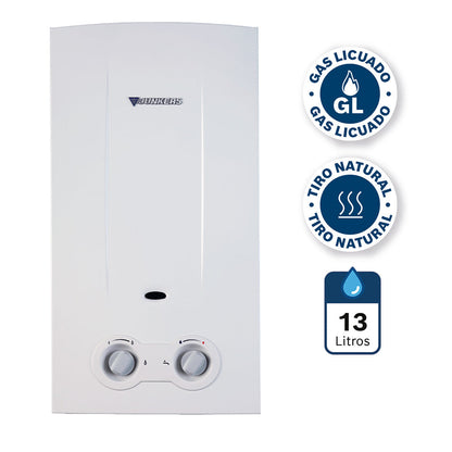 Calefón Ionizado 13 Lts Gas Licuado Junkers2#Blanco