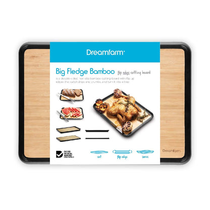 Tabla Para Picar Con Canal De Líquidos Bamboo Big Fledge Dreamfarm5#Negro