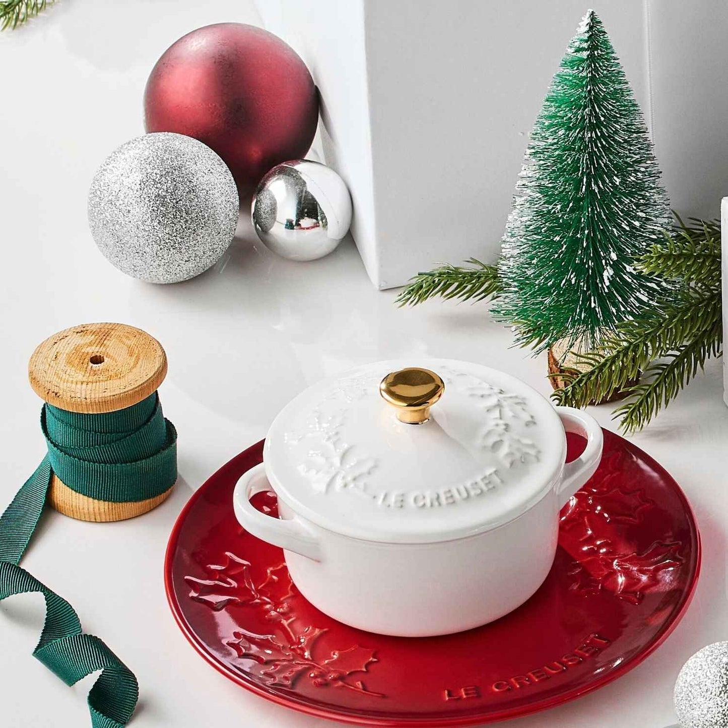 Mini Cocotte Redonda Holly 10 Cm White Le Creuset4#Sin color