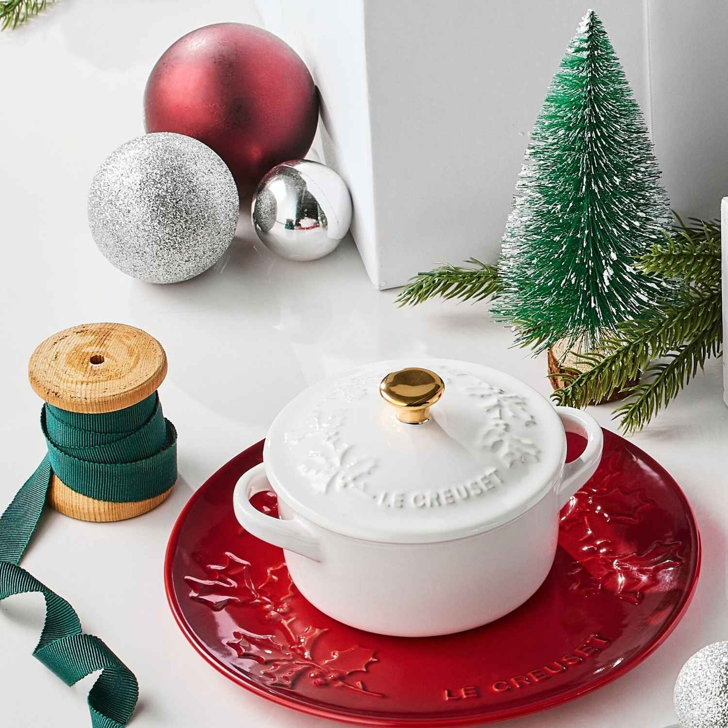Mini Cocotte Redonda Holly 10 Cm White Le Creuset4#Sin color