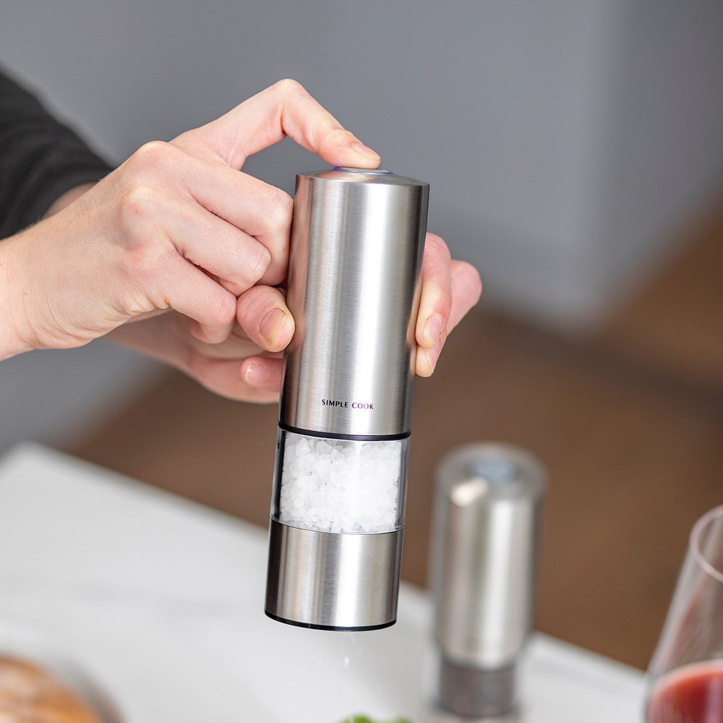 Salero y Pimentero Recargable Power Spice Simple Cook