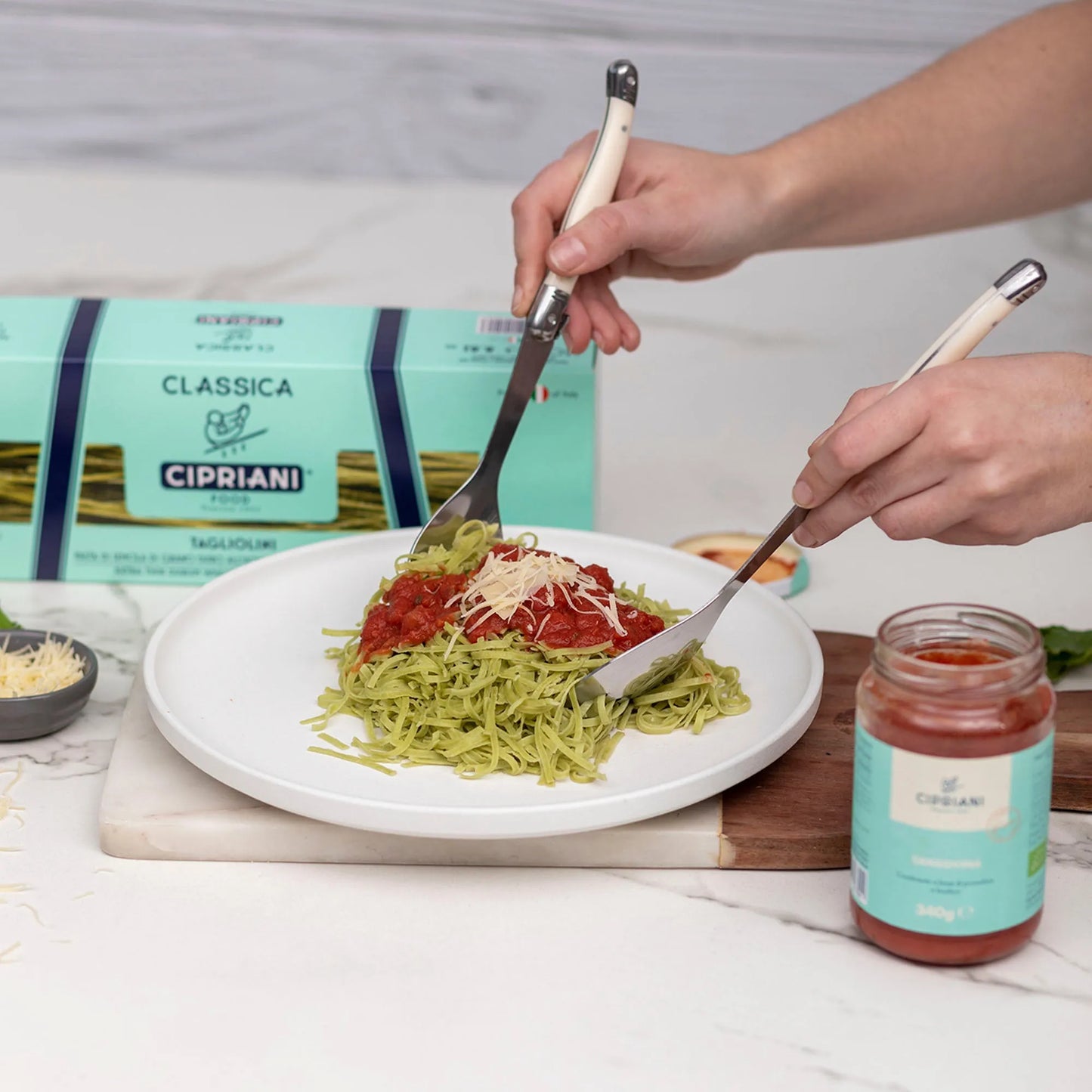 Pasta Tagliarelle al Huevo con Espinaca 250 gr Cipriani