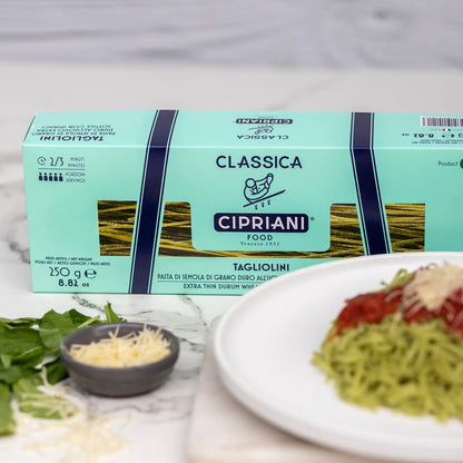 Pasta Tagliarelle al Huevo con Espinaca 250 gr Cipriani