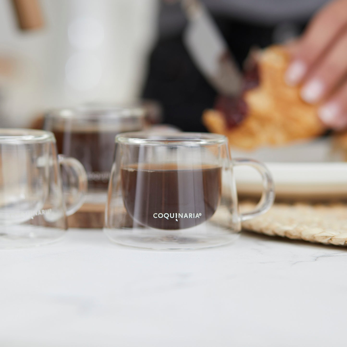 Set 4 Tazas de Espresso 80 ml Coquinaria