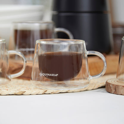 Set 4 Tazas de Espresso 80 ml Coquinaria