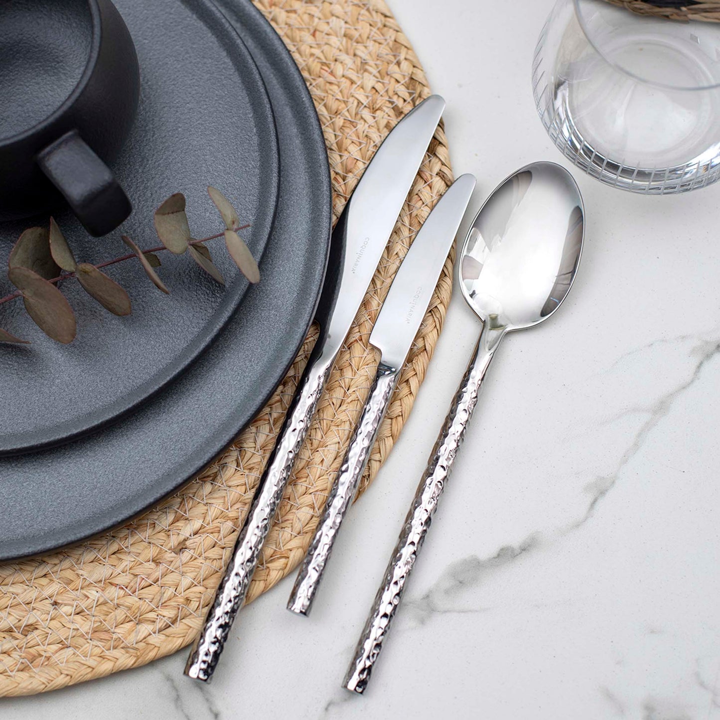 Set de Cuchilleria Hammered Para 4 Personas 28 Piezas Coquinaria