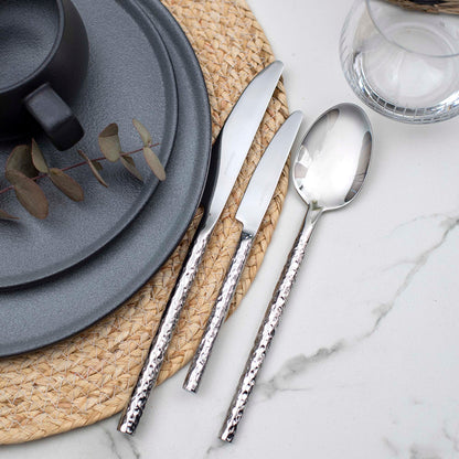 Set de Cuchilleria Hammered Para 4 Personas 28 Piezas Coquinaria