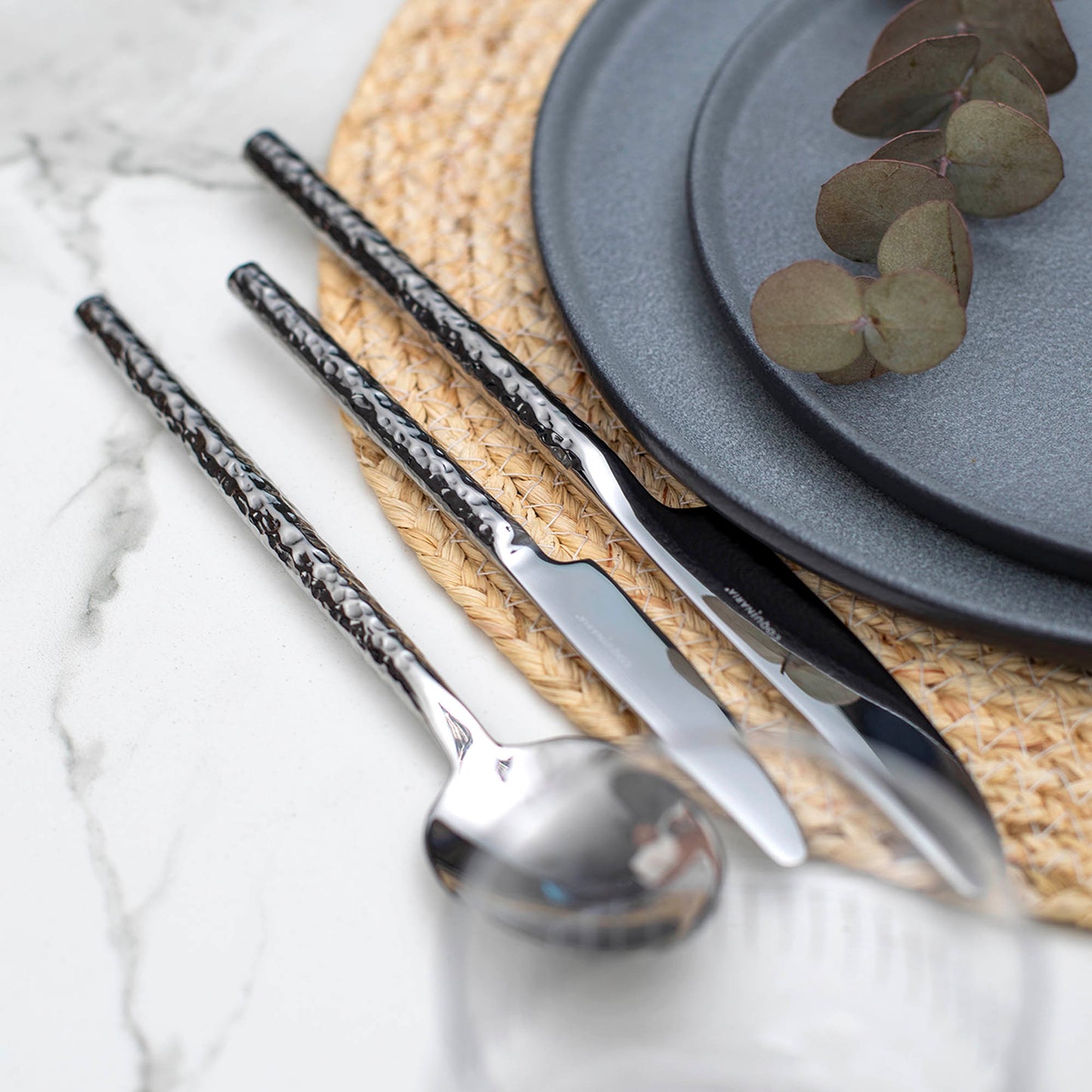 Set de Cuchilleria Hammered Para 4 Personas 28 Piezas Coquinaria