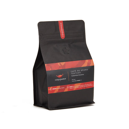 Café de Grano Tostado Colombia Excelso 250gr. Coquinaria