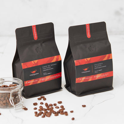 Café de Grano Tostado Colombia Excelso 250gr. Coquinaria