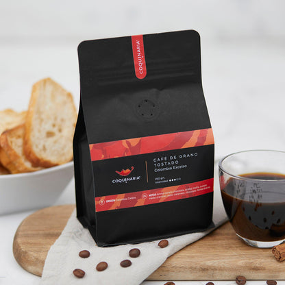Café de Grano Tostado Colombia Excelso 250gr. Coquinaria