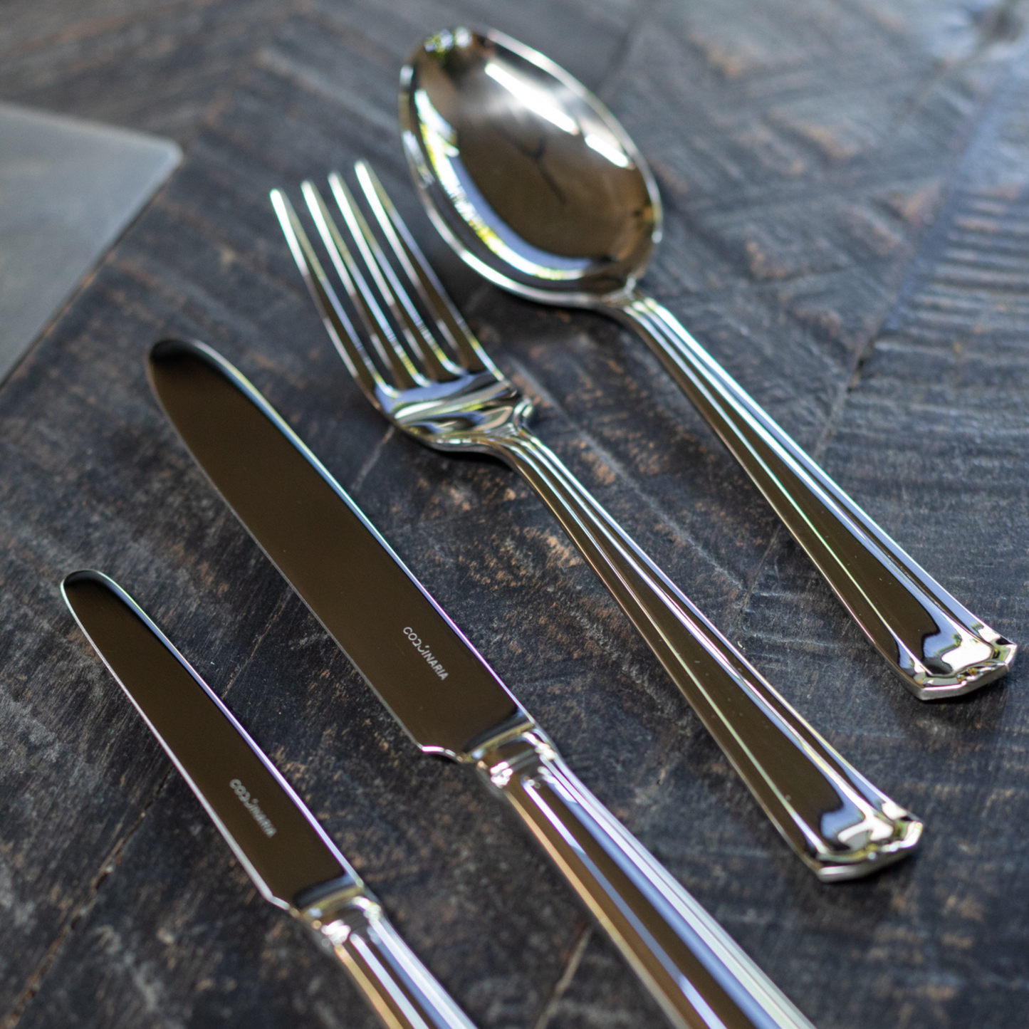 Set de Cuchilleria Oxford 6 Personas 42pzs Silver Mirror Finish Coquinaria