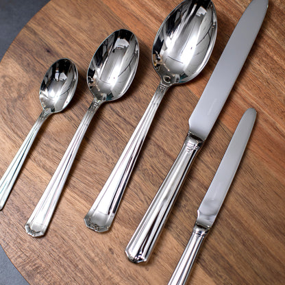 Set de Cuchilleria Oxford 6 Personas 42pzs Silver Mirror Finish Coquinaria