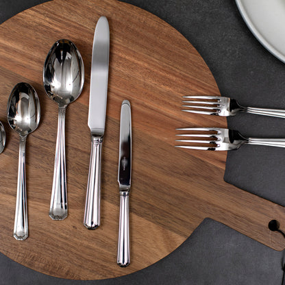 Set de Cuchilleria Oxford 6 Personas 42pzs Silver Mirror Finish Coquinaria