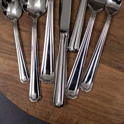 Set de Cuchilleria Oxford 6 Personas 42pzs Silver Mirror Finish Coquinaria