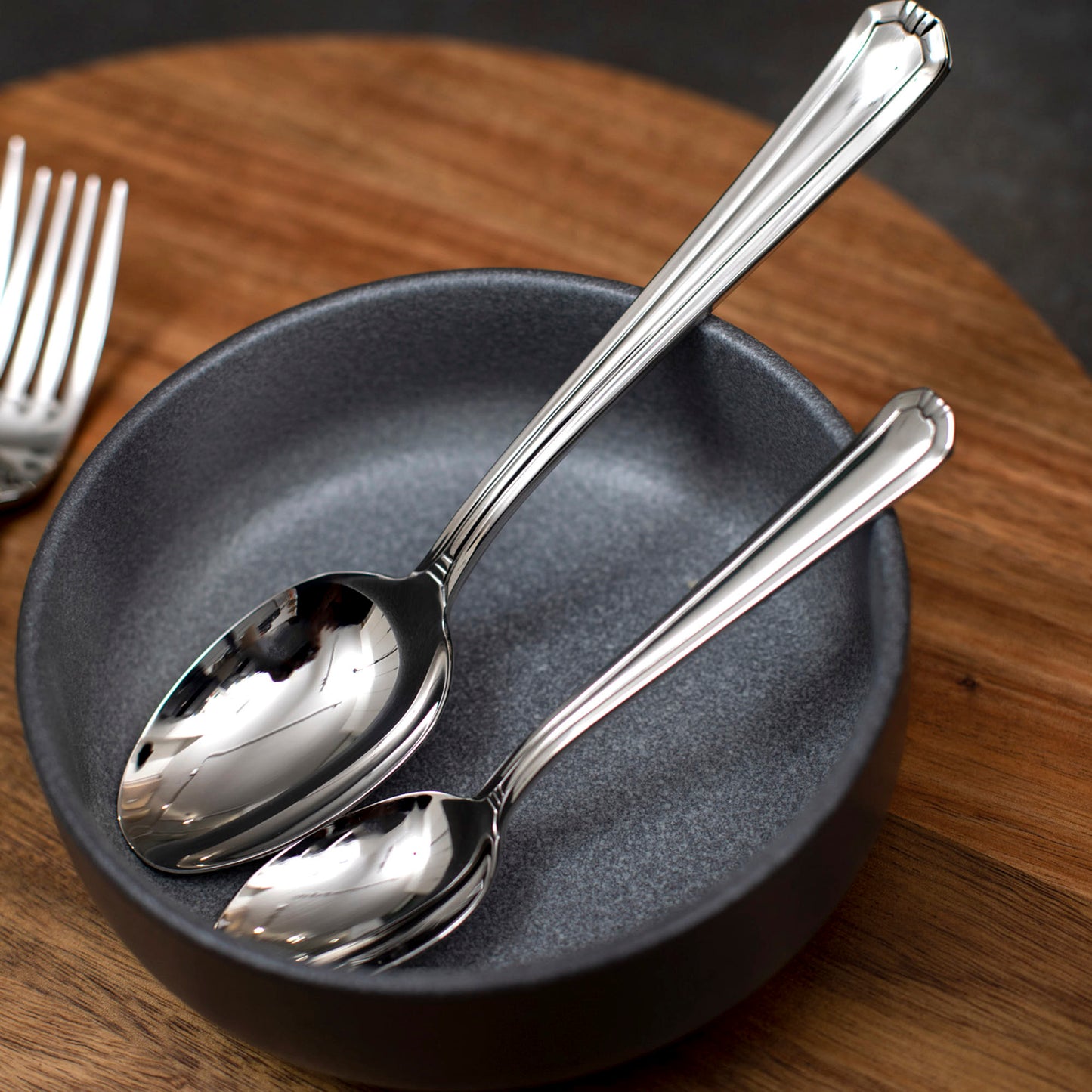 Set de Cuchilleria Oxford 6 Personas 42pzs Silver Mirror Finish Coquinaria