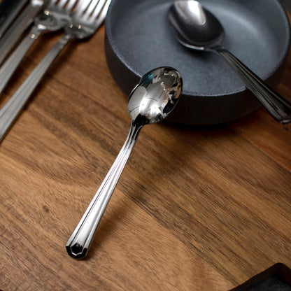 Set de Cuchilleria Oxford 6 Personas 42pzs Silver Mirror Finish Coquinaria