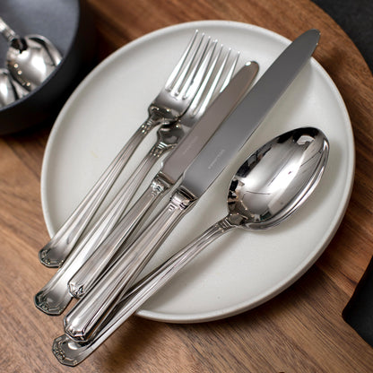 Set de Cuchilleria Oxford 6 Personas 42pzs Silver Mirror Finish Coquinaria