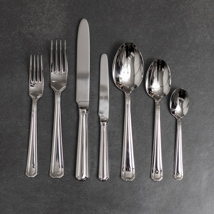 Set de Cuchilleria Oxford 6 Personas 42pzs Silver Mirror Finish Coquinaria