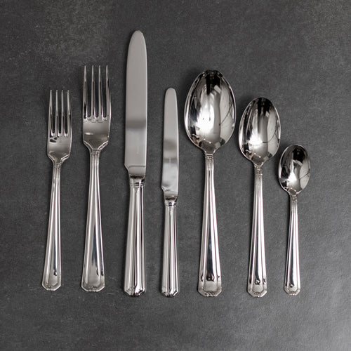 Set de Cuchilleria Oxford 6 Personas 42pzs Silver Mirror Finish Coquinaria
