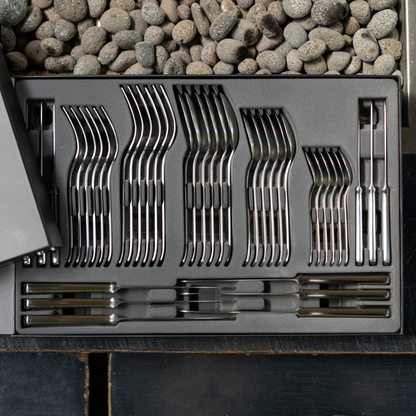 Set de Cuchilleria Oxford 6 Personas 42pzs Silver Matt Coquinaria