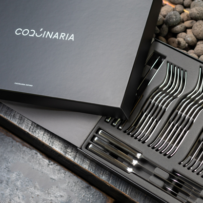 Set de Cuchilleria Oxford 6 Personas 42pzs Silver Matt Coquinaria