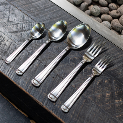 Set de Cuchilleria Oxford 6 Personas 42pzs Silver Matt Coquinaria