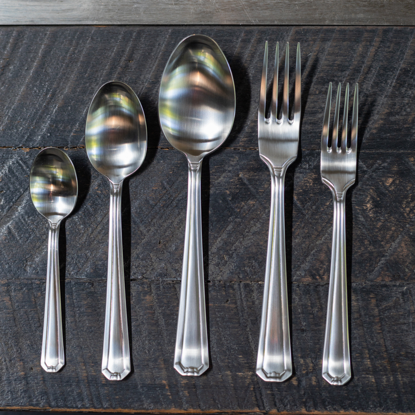 Set de Cuchilleria Oxford 6 Personas 42pzs Silver Matt Coquinaria