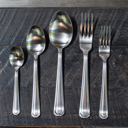 Set de Cuchilleria Oxford 6 Personas 42pzs Silver Matt Coquinaria