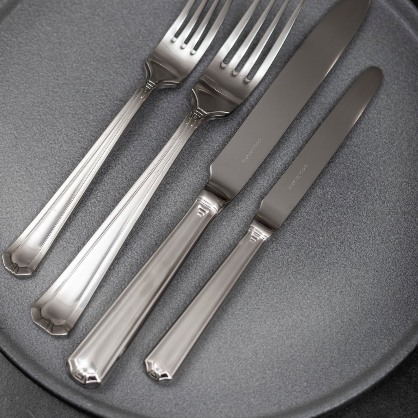 Set de Cuchilleria Oxford 6 Personas 42pzs Silver Matt Coquinaria
