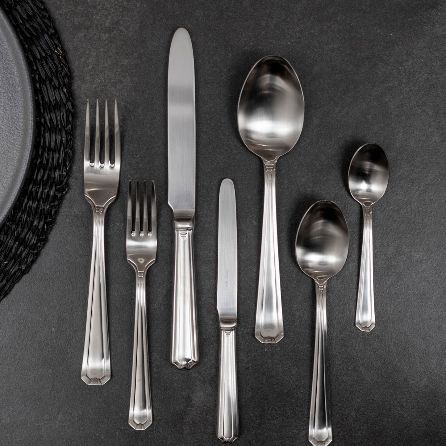 Set de Cuchilleria Oxford 6 Personas 42pzs Silver Matt Coquinaria