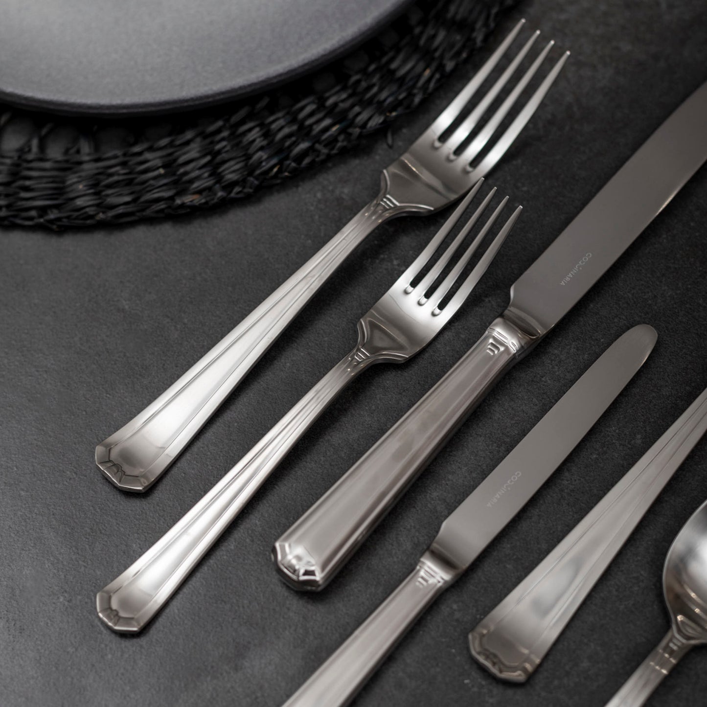 Set de Cuchilleria Oxford 6 Personas 42pzs Silver Matt Coquinaria