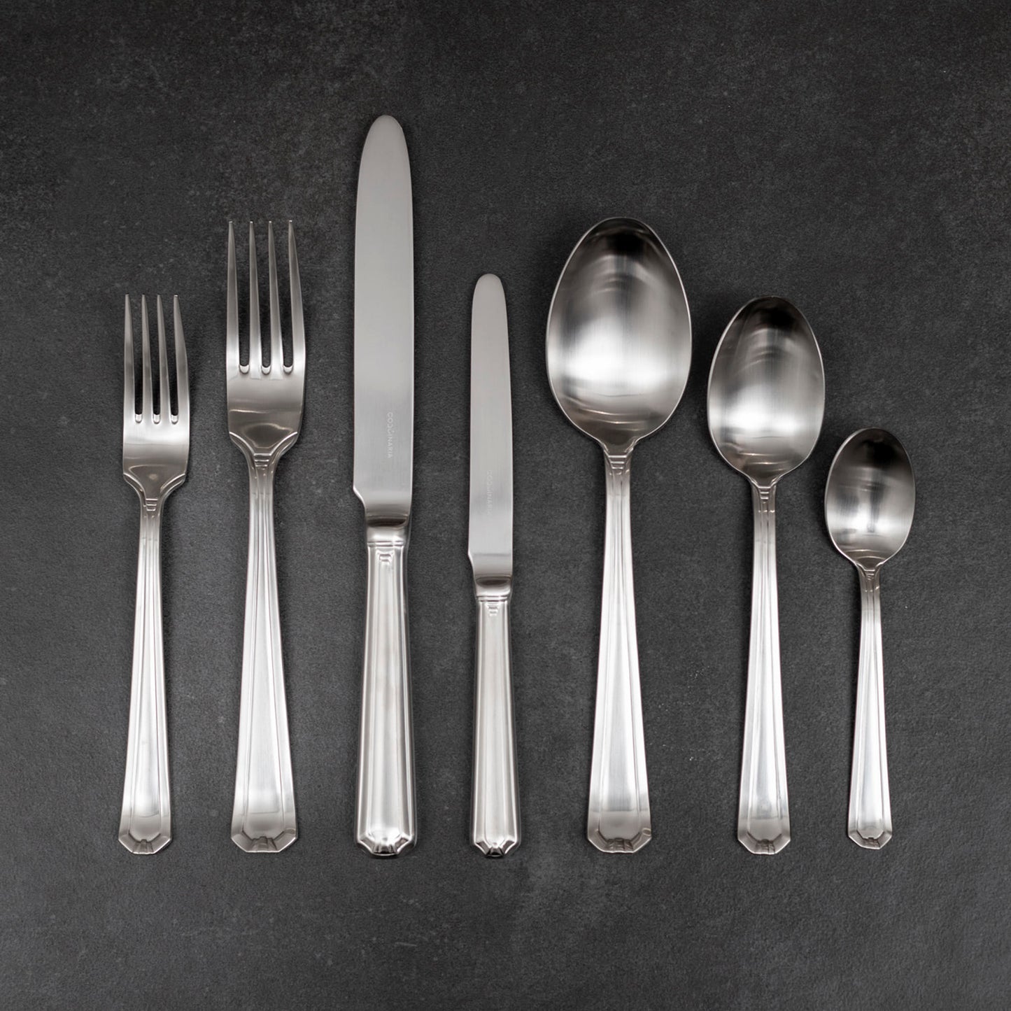 Set de Cuchilleria Oxford 6 Personas 42pzs Silver Matt Coquinaria