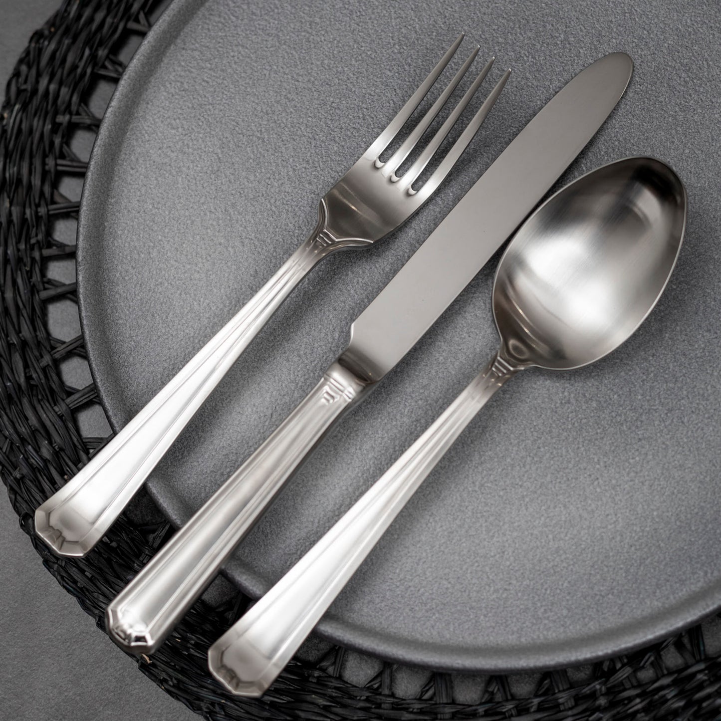 Set de Cuchilleria Oxford 6 Personas 42pzs Silver Matt Coquinaria