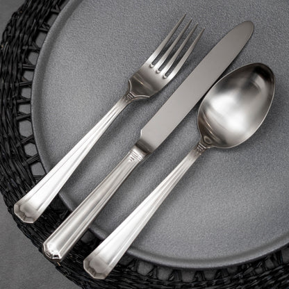 Set de Cuchilleria Oxford 6 Personas 42pzs Silver Matt Coquinaria