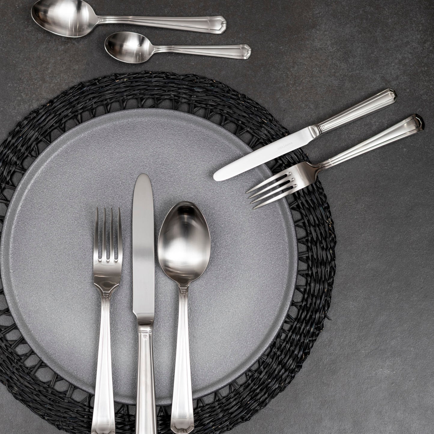 Set de Cuchilleria Oxford 6 Personas 42pzs Silver Matt Coquinaria