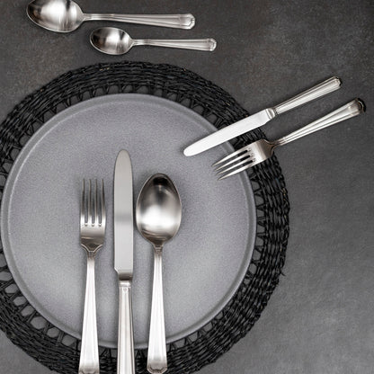 Set de Cuchilleria Oxford 6 Personas 42pzs Silver Matt Coquinaria