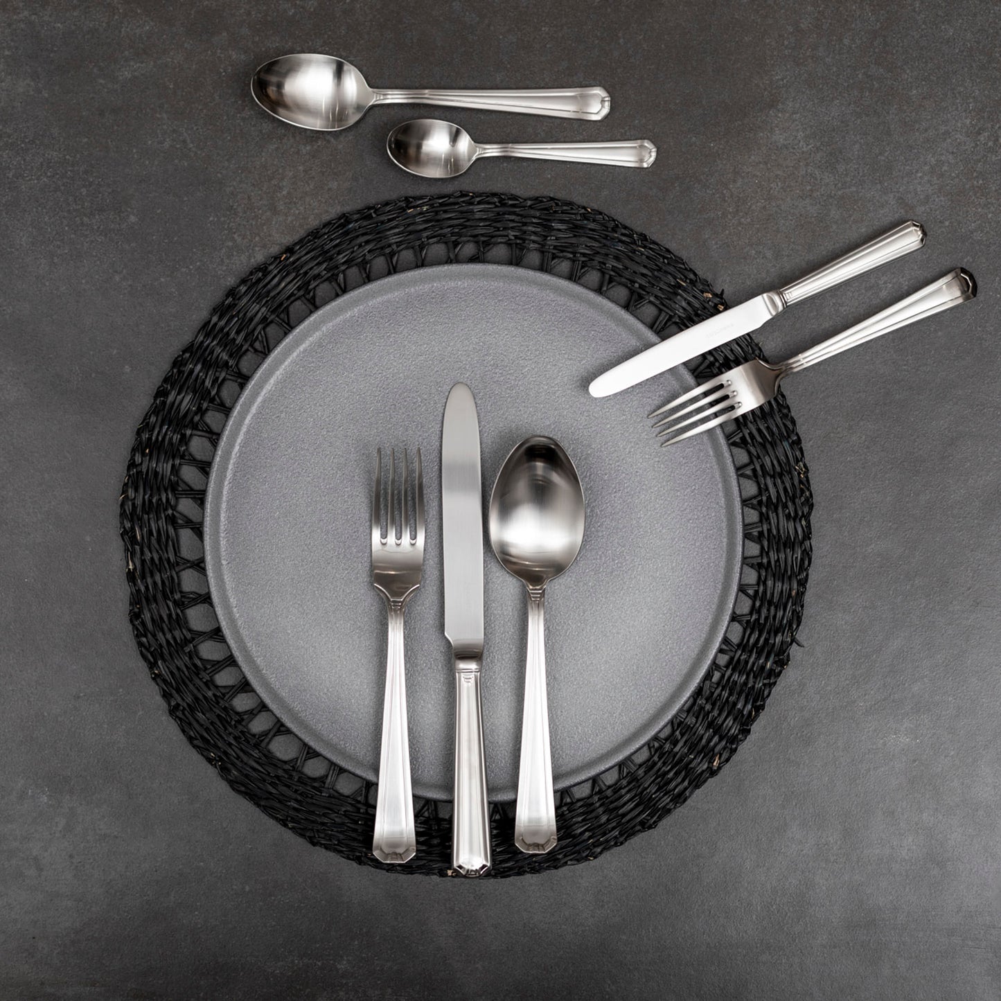 Set de Cuchilleria Oxford 6 Personas 42pzs Silver Matt Coquinaria