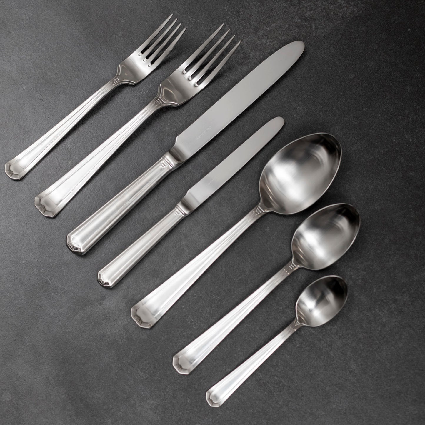 Set de Cuchilleria Oxford 6 Personas 42pzs Silver Matt Coquinaria