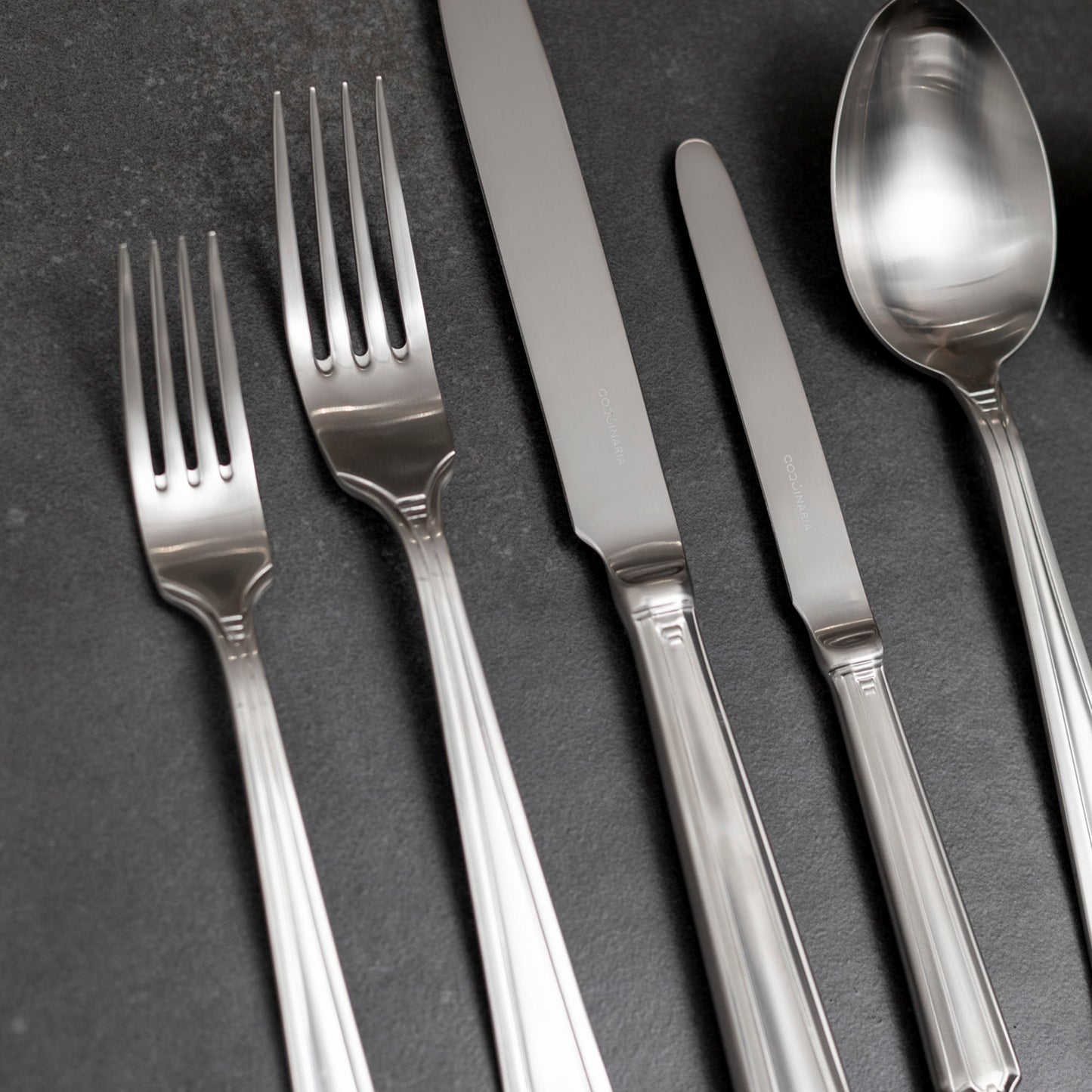 Set de Cuchilleria Oxford 6 Personas 42pzs Silver Matt Coquinaria