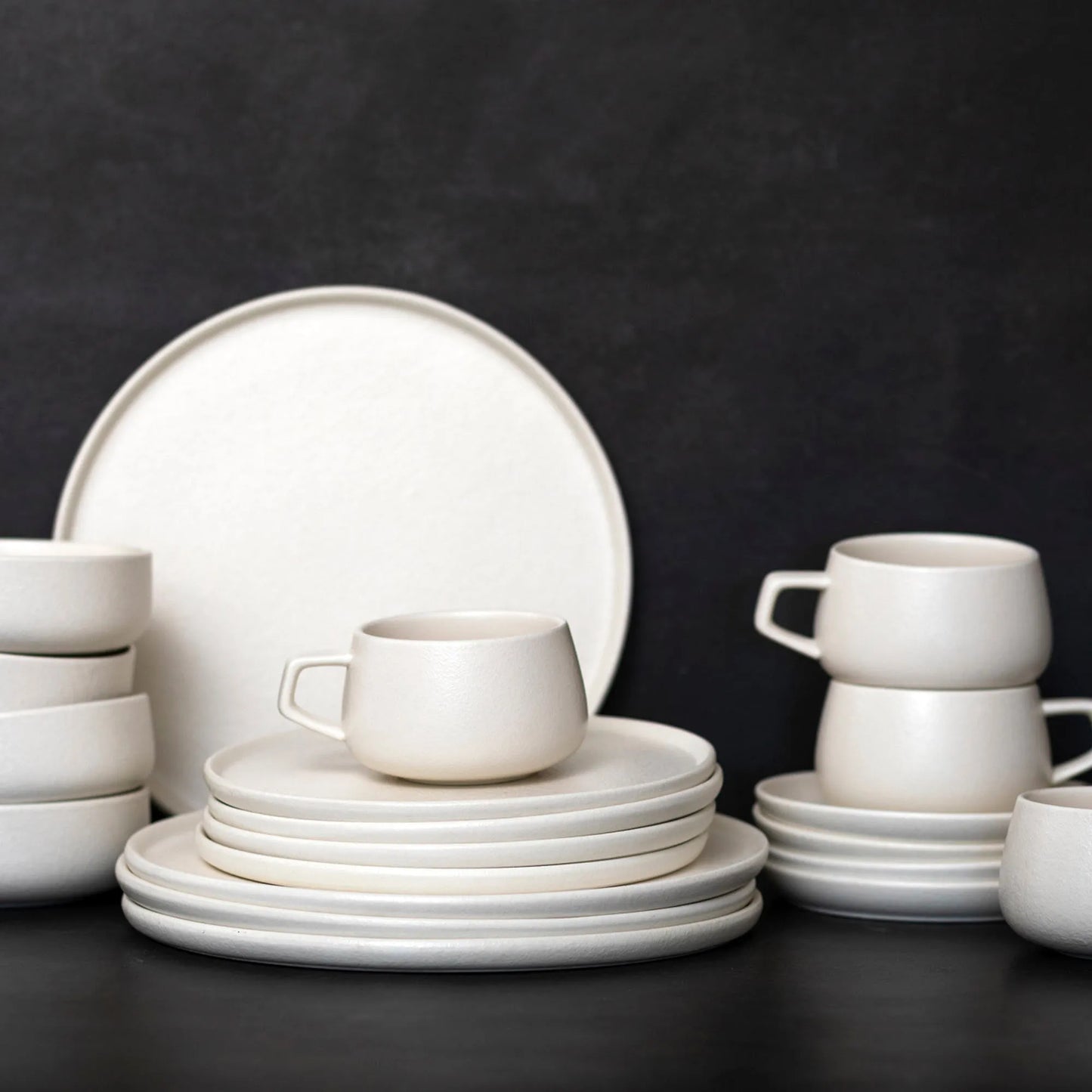 Juego de Vajilla Crema Porcelana 20 Pzs Coquinaria
