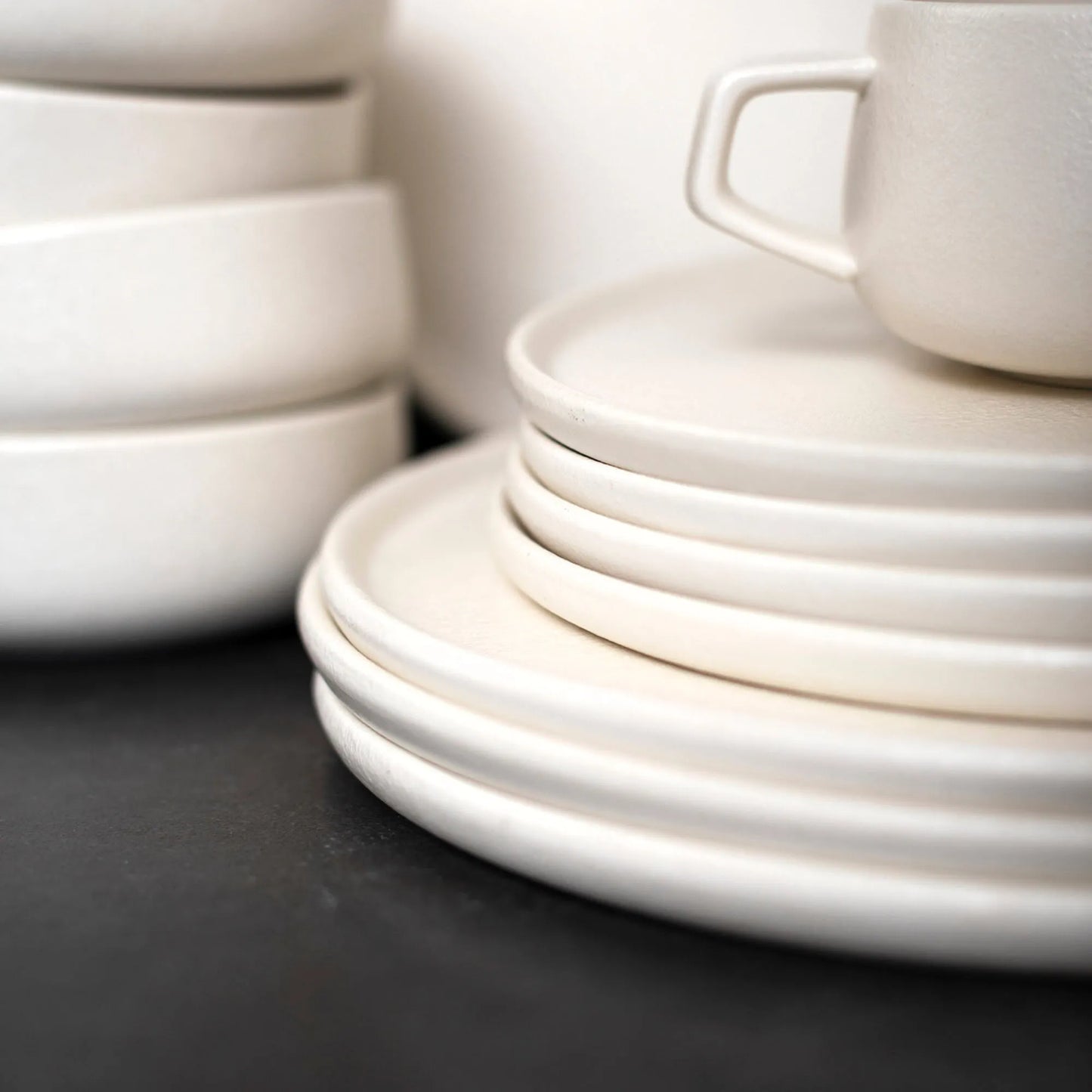 Juego de Vajilla Crema Porcelana 20 Pzs Coquinaria