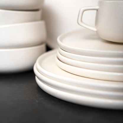 Juego de Vajilla Crema Porcelana 20 Pzs Coquinaria