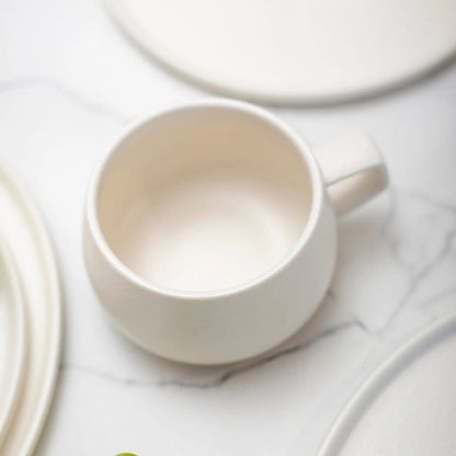 Juego de Vajilla Crema Porcelana 20 Pzs Coquinaria