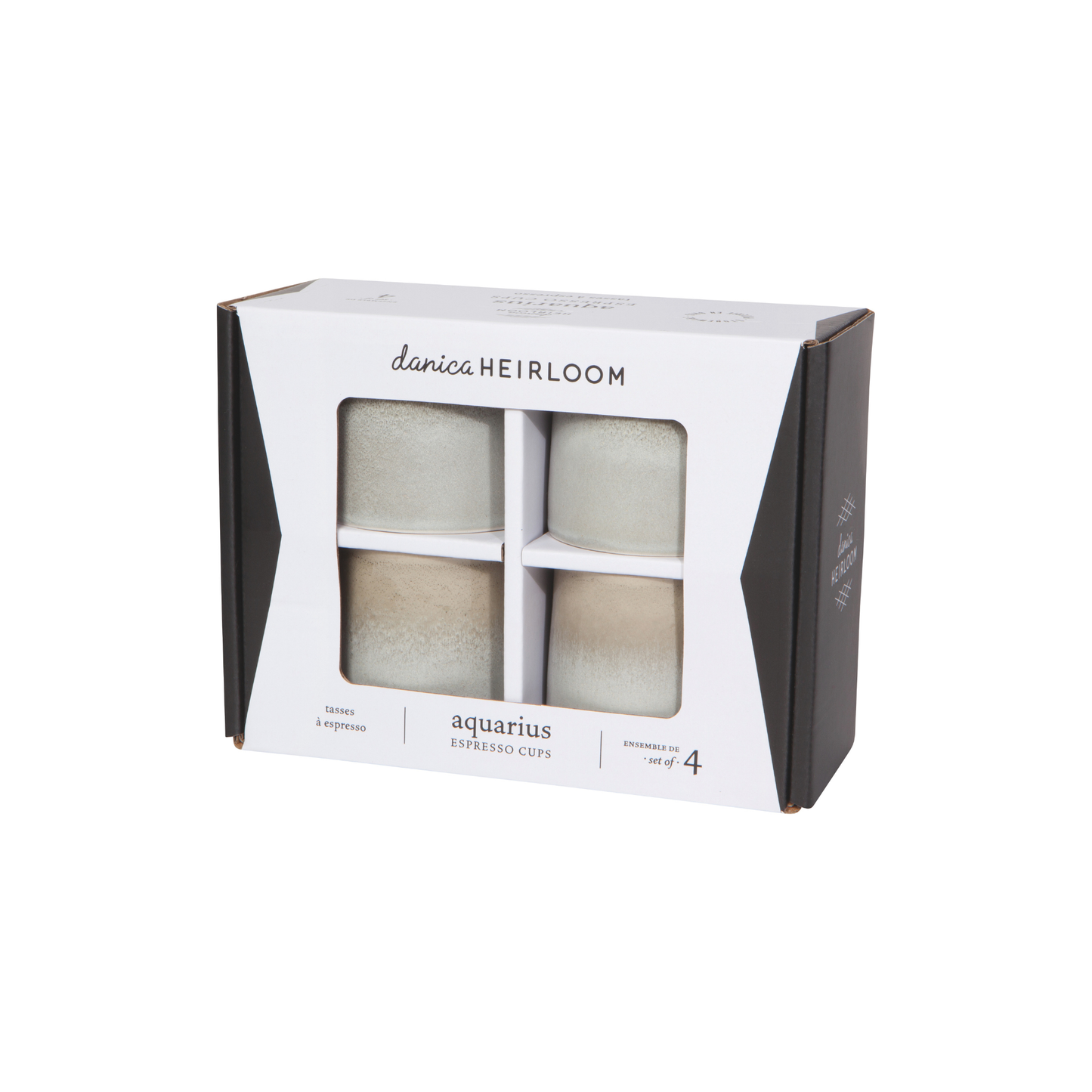 Set 4 Tazas expresso Aquarius Danica
