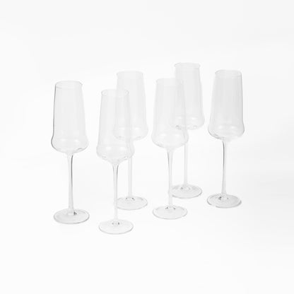Set 6 Copas Champagne Wave Coquinaria